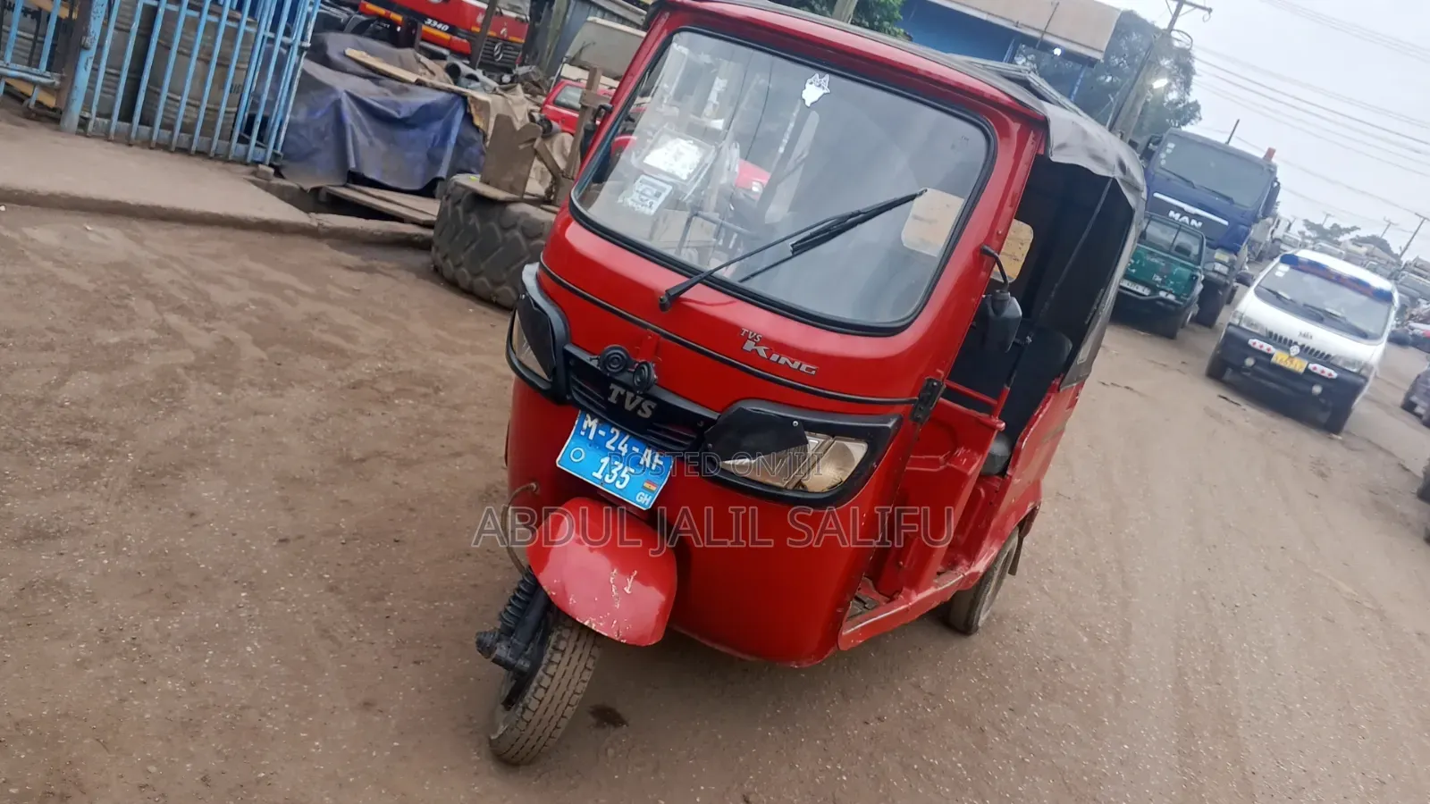 TVS King Deluxe Plus iTouch Start 2024 Red