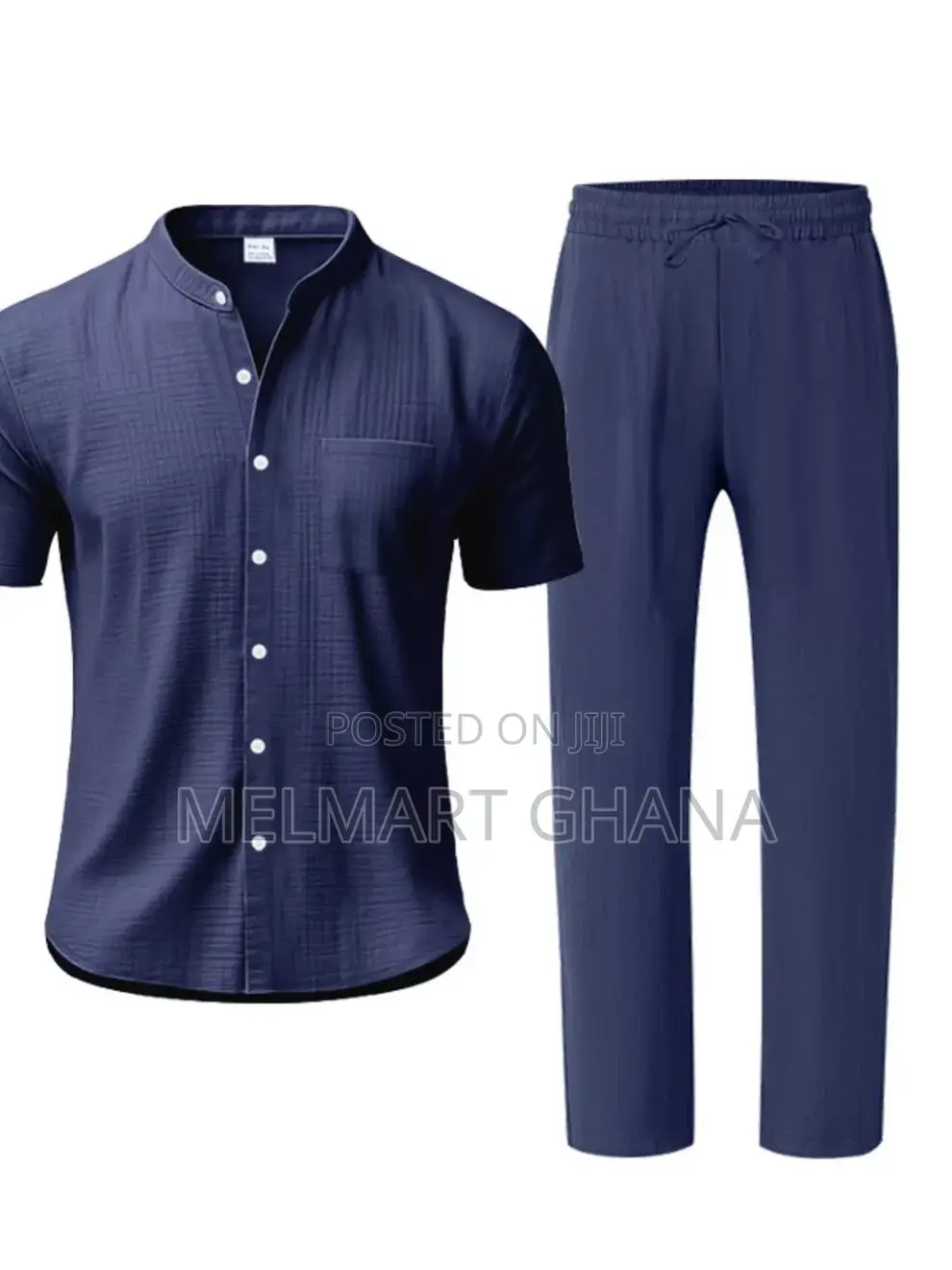Men's Plus Size Casual Shirt Pants Set