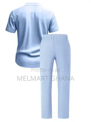 Men's Plus Size Casual Shirt Pants Set