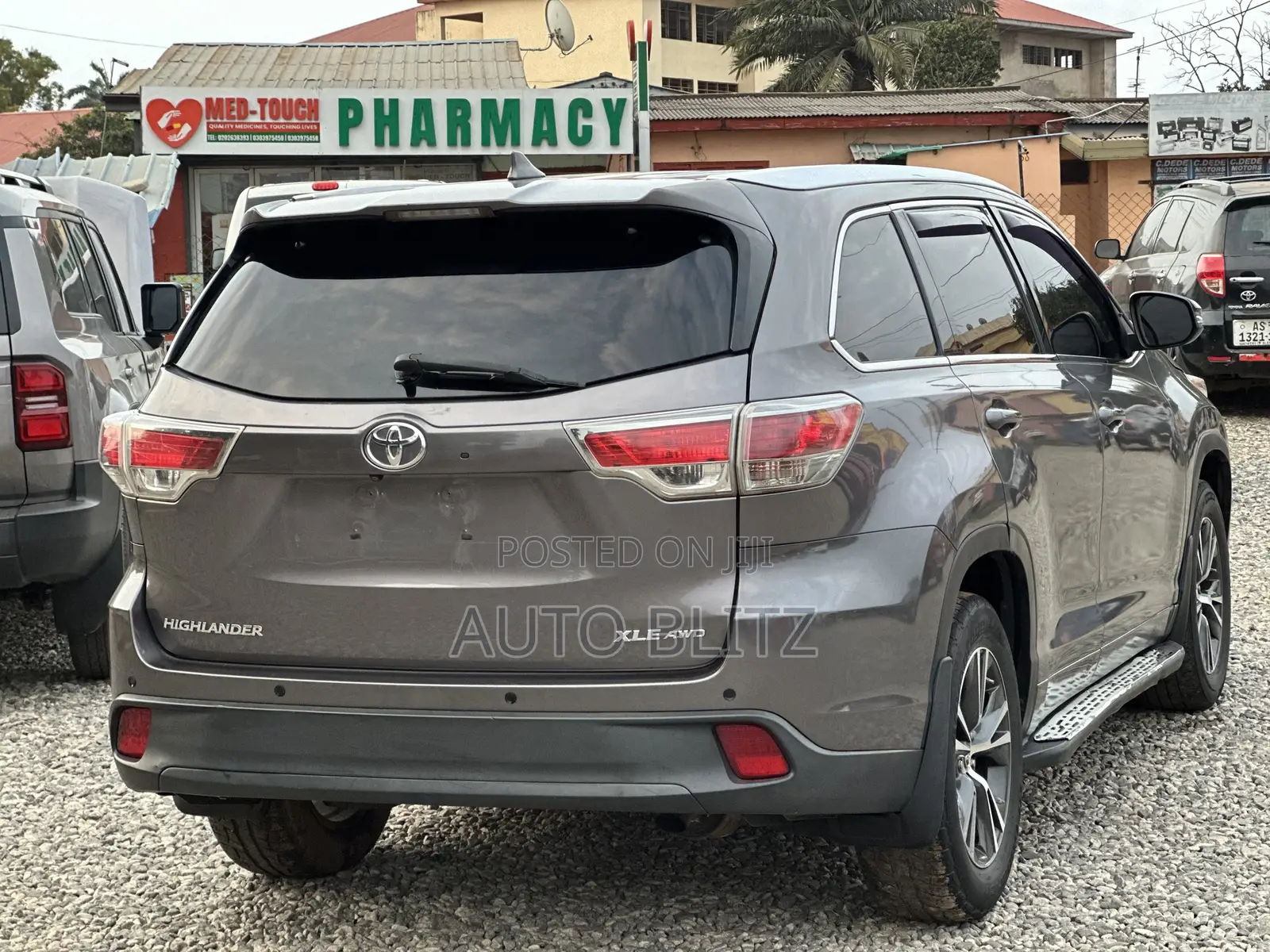 Toyota Highlander XLE V6 4x4 (3.5L 6cyl 6A) 2016 Gray