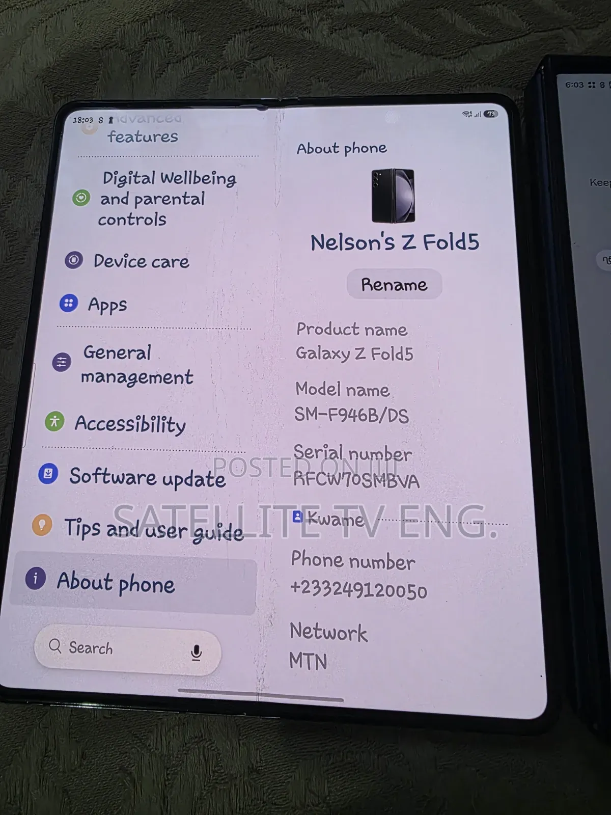 Samsung Galaxy Z Fold 5 256 GB Silver
