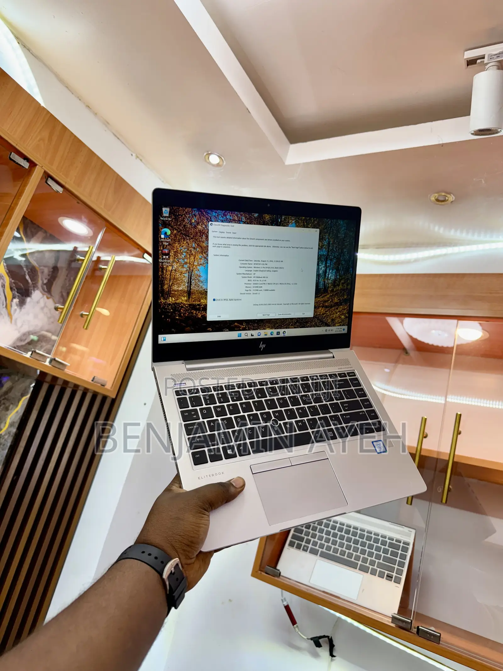 Laptop HP EliteBook 840 G6 8GB Intel Core i7 SSD 256GB