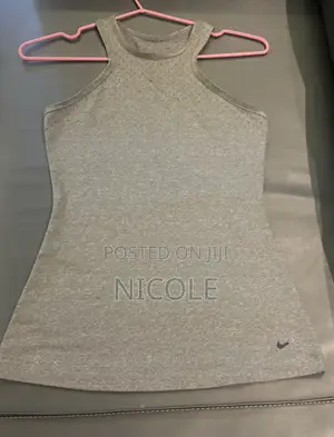 Grey Nike Work Out Tight Long Tank Top Gym Athletic Compression