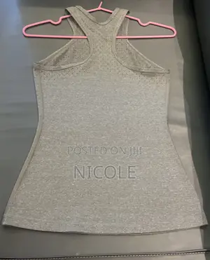 Grey Nike Work Out Tight Long Tank Top Gym Athletic Compression