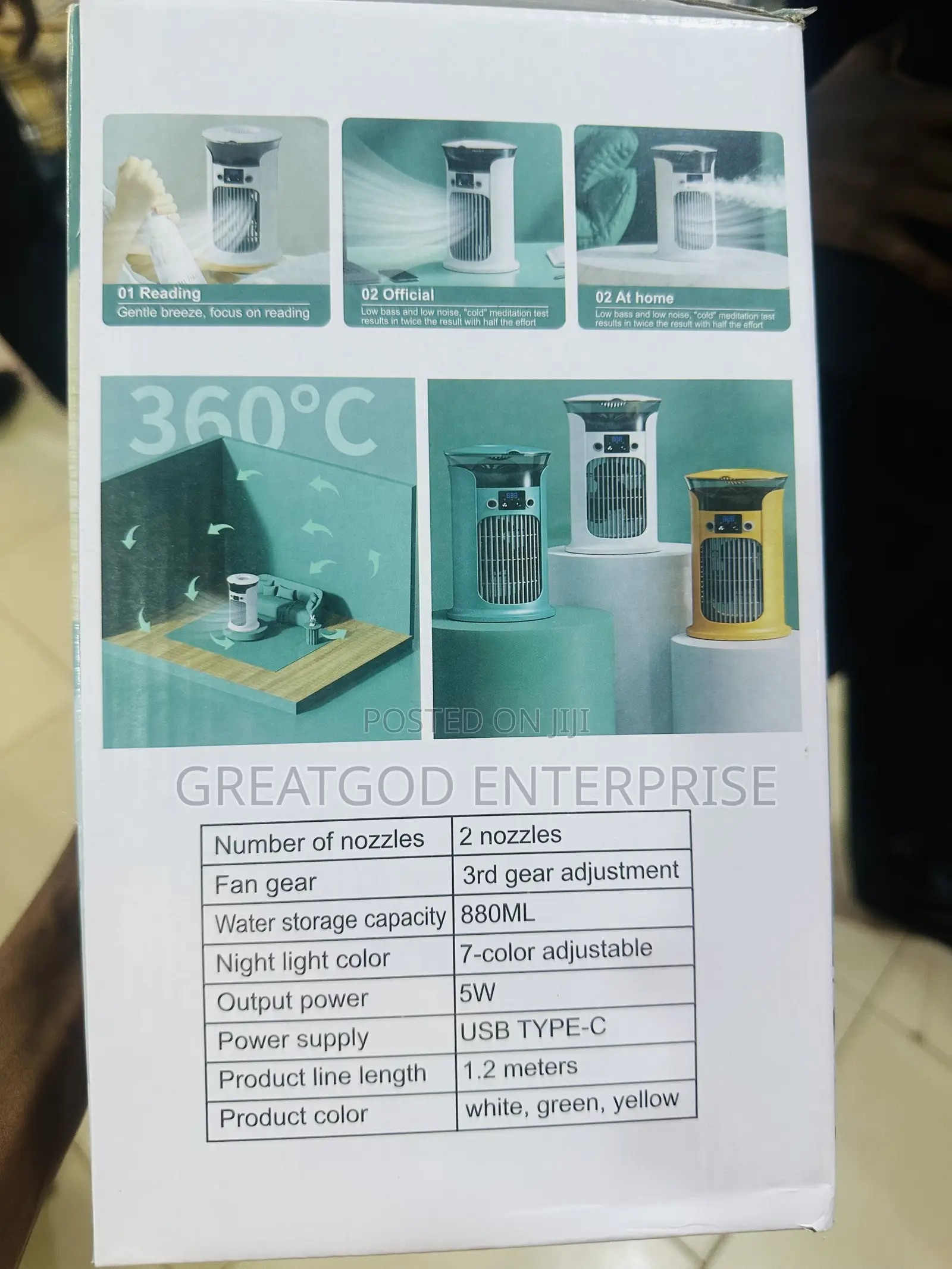 YM-188 Air Humidification Air Circulation Fan
