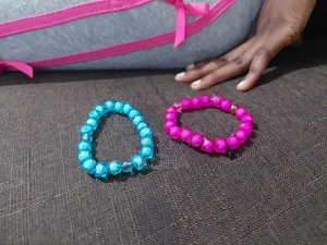 Normal Pink and Blue Casual Bracelet