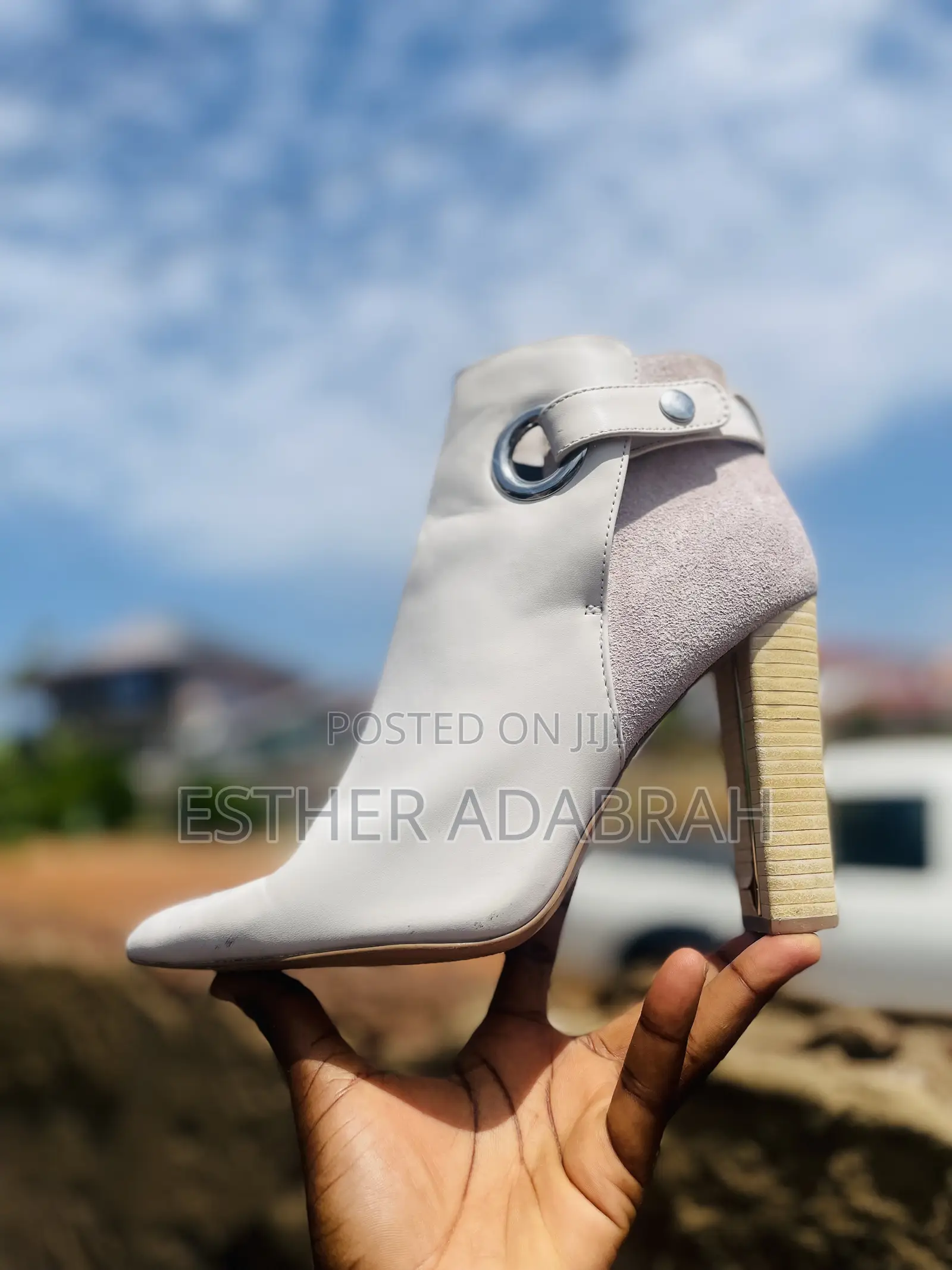 Pointed-Toe Heeled Ankle Boot