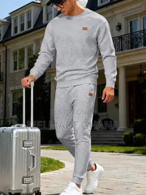 Men's Plus Size Textured Top Pants Set | Casual 2-Piece Outfit