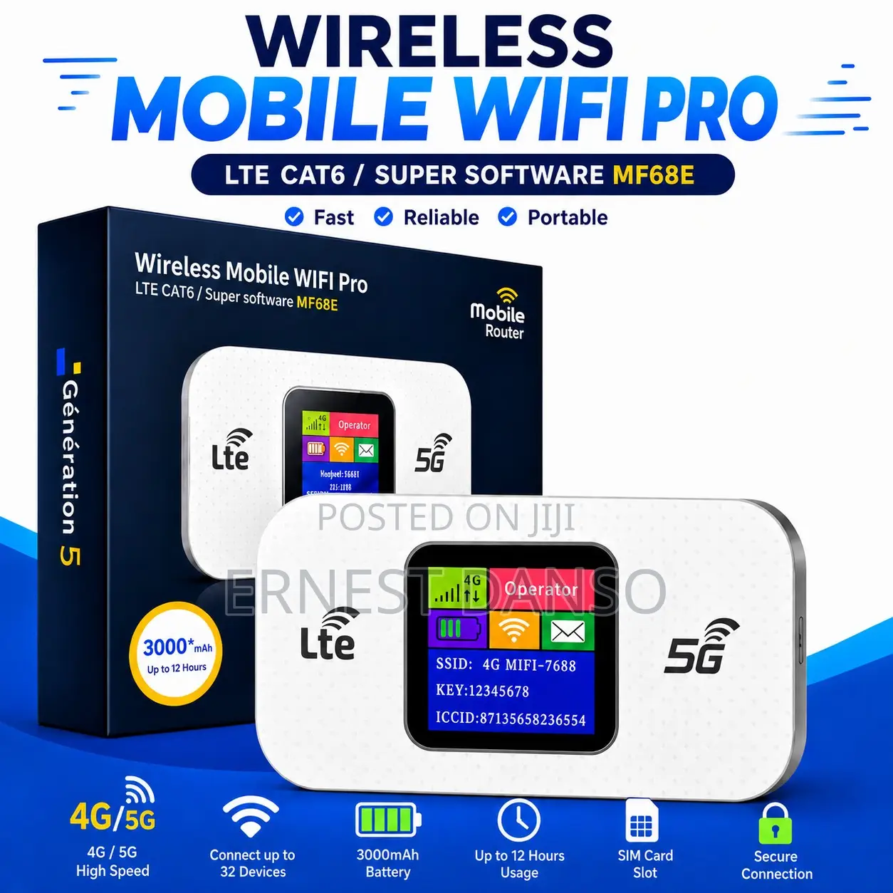Wireless Mobile WiFi Pro - LTE CAT6 / MF68E