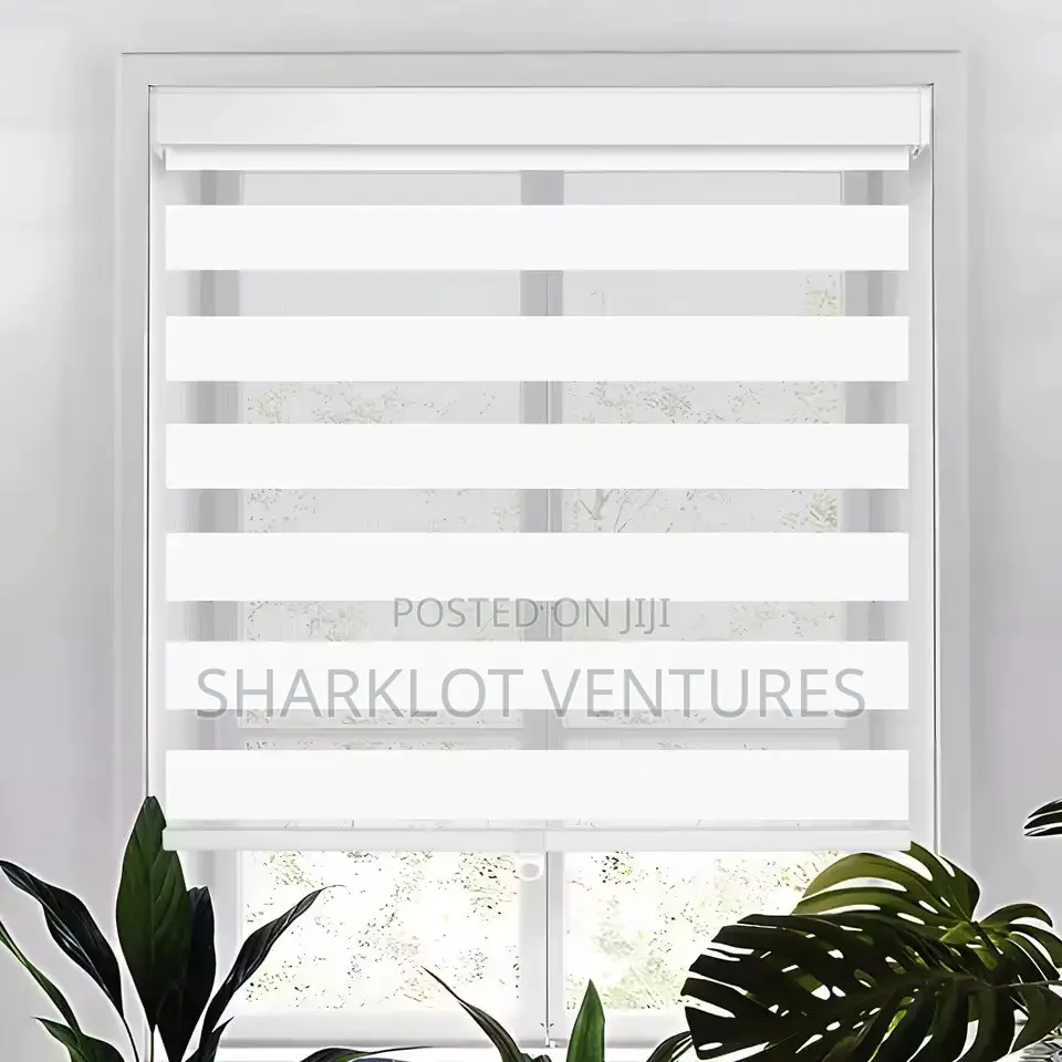7 Feets Windows Blinds All White