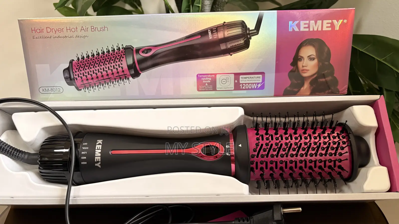 Kemei KM- 8012 Hair Dryer Hot Air Brush