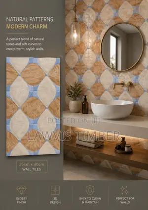 25x40cm Savanna Mosaic 3D Glossy Decorative Wall Tiles