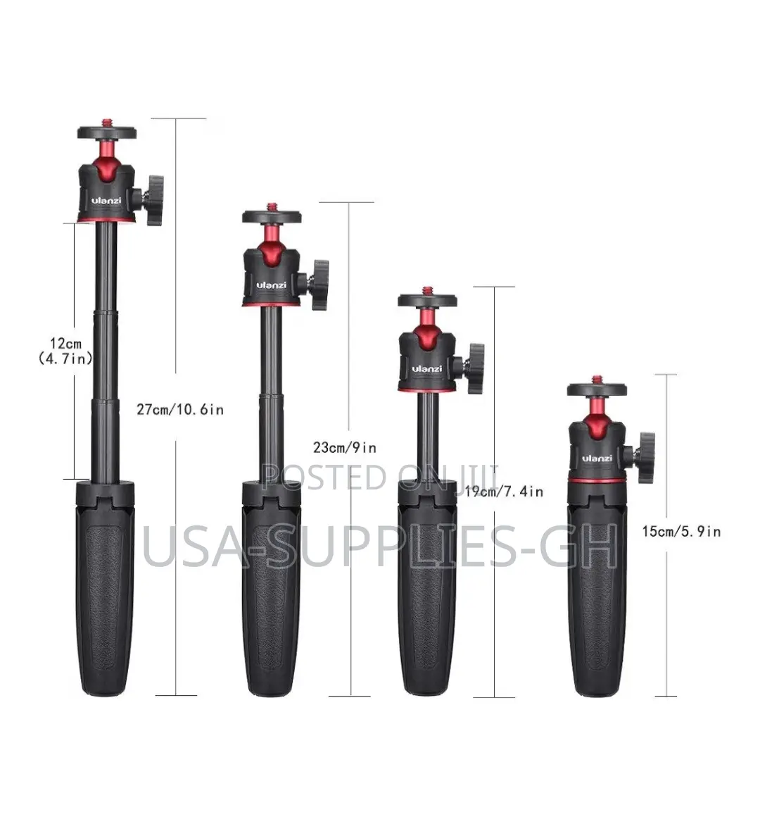 ULANZI MT-08 Mini Extension Pole Tripod for Camera and Phones From Usa