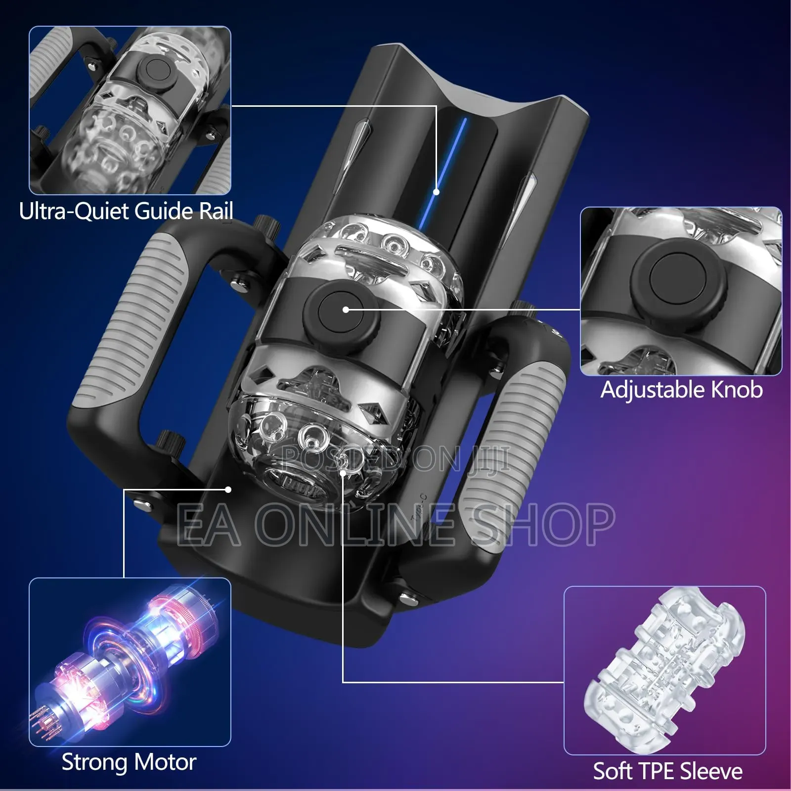 12CM Stroking Up Down Movement Vibrating Rotating Men Sex Toy Machine