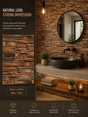 25x40cm Rustic Canyon Stone Effect Wall Tiles
