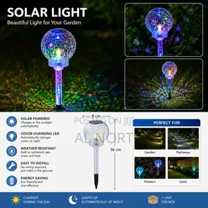 Solar Light – Color-Changing LED Garden Stake Light