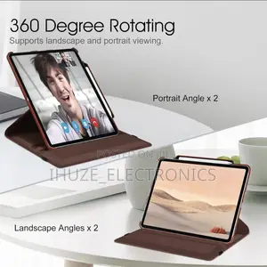 Rotating Leather Case for iPad Pro 13inch (M4/M5) With Pencil Holder