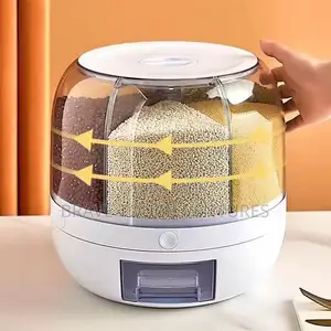 360 Rotating Grain Cereal Dispenser Container