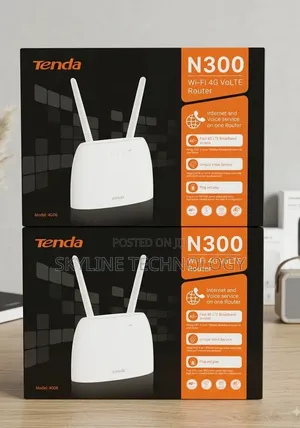 The Tenda 4G06 N300 High Speed 4G Router.