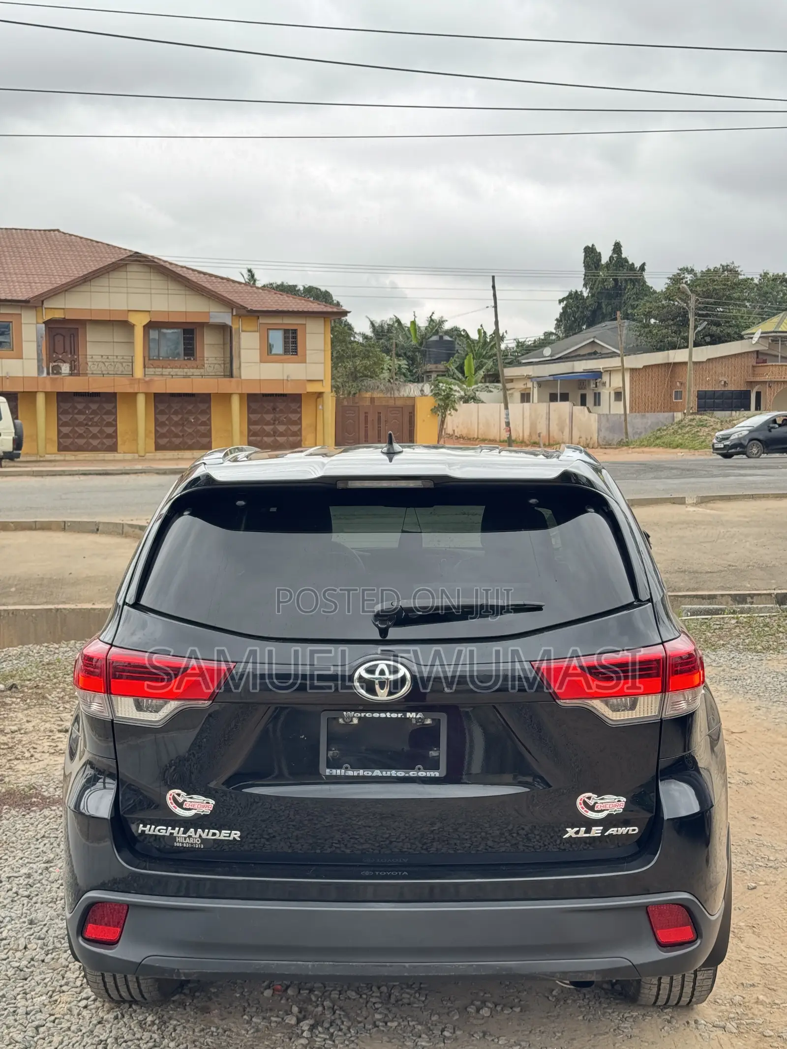 Toyota Highlander XLE 4x2 V6 (3.5L 6cyl 8A) 2017 Black
