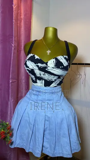 Uk Thrift Bodysuits and Jeans Skirt
