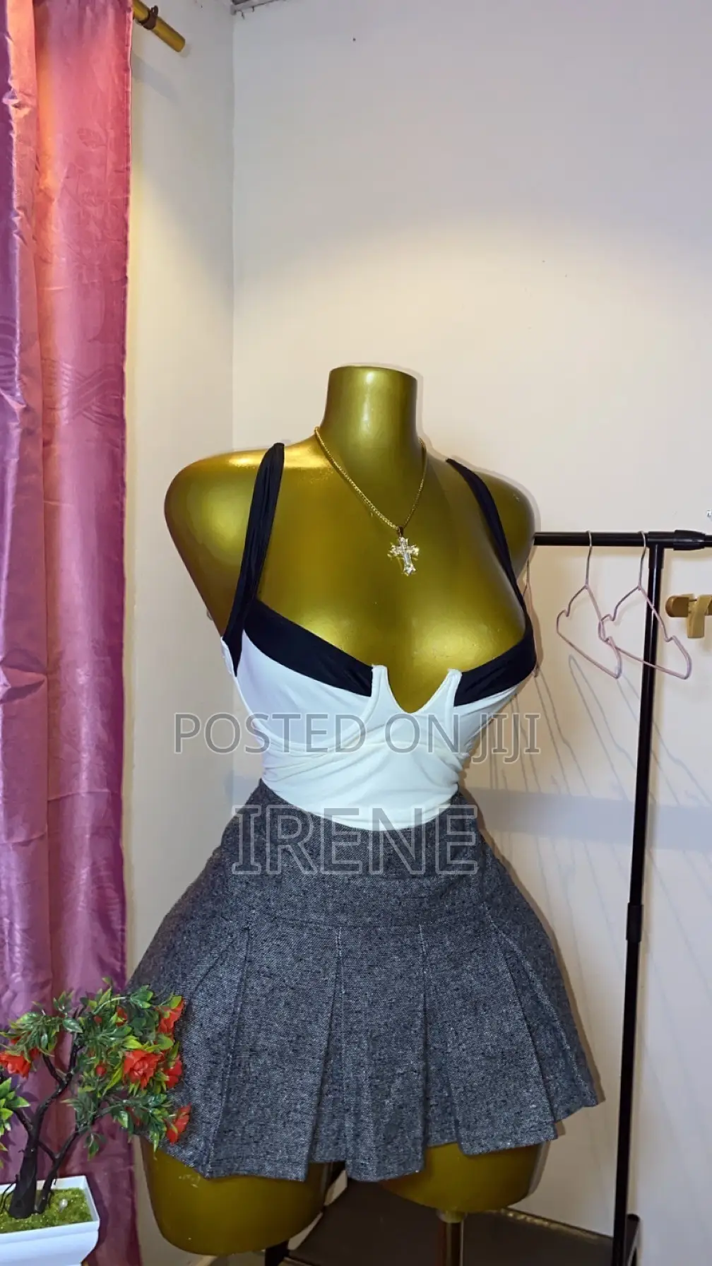 Uk Thrift Bodysuits and Jeans Skirt