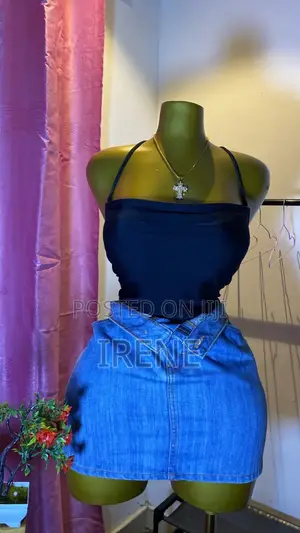 Uk Thrift Bodysuits and Jeans Skirt