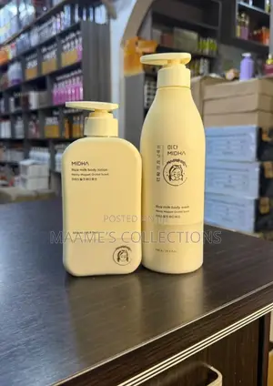 MIDHA Rice Milk Body Lotion and MIDHA Rice Milk Body Wash Set