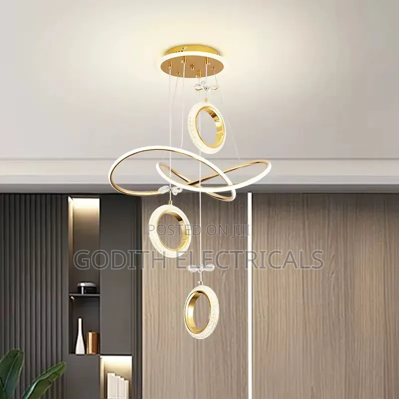 Modern Crystal Pendant Adjustable Light
