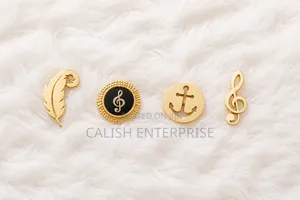 Premium 4-Piece Gold Lapel Pin Set – Elegant Stylish