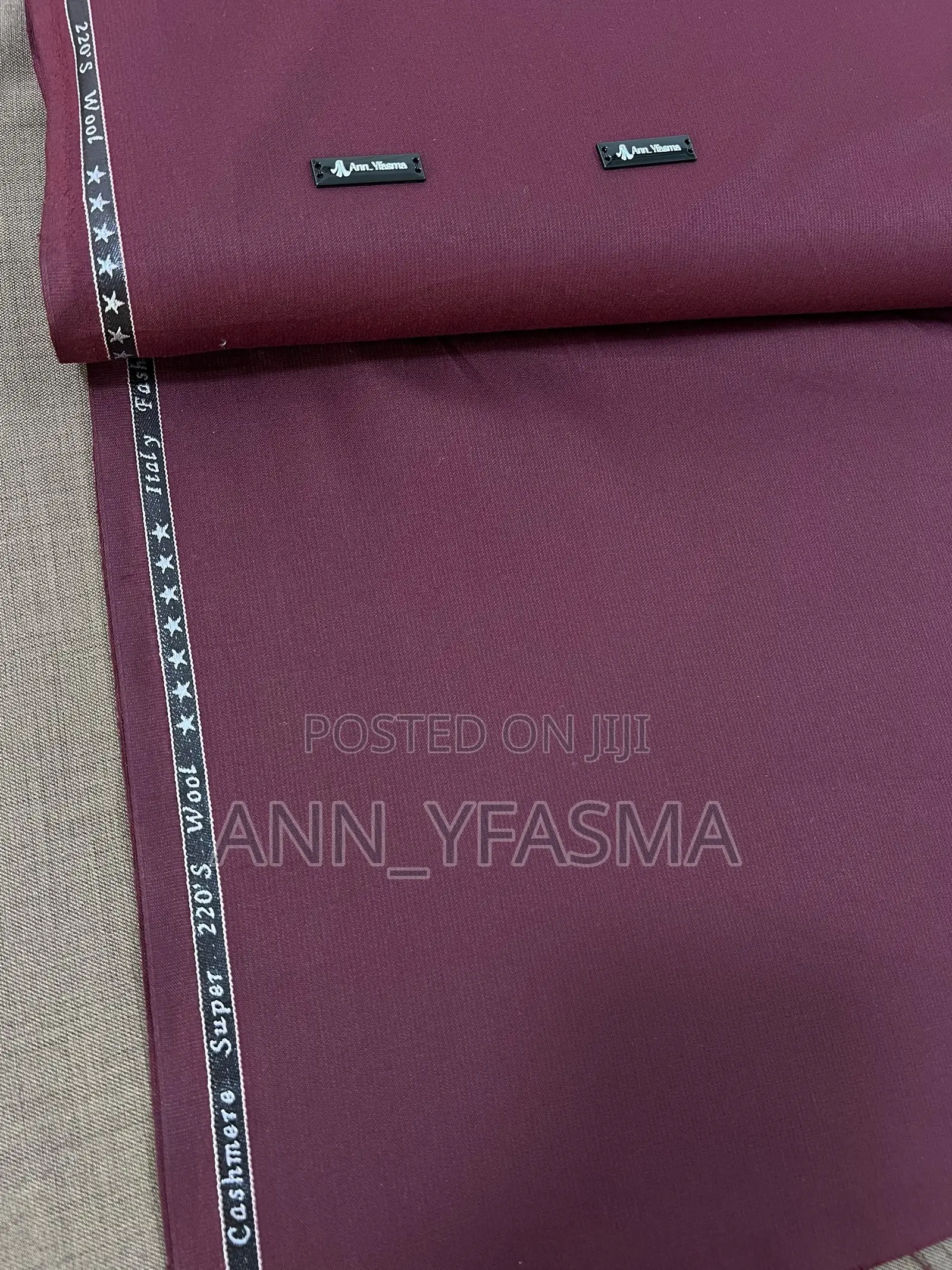 Cashmere Super 220's Wool Suit Fabric