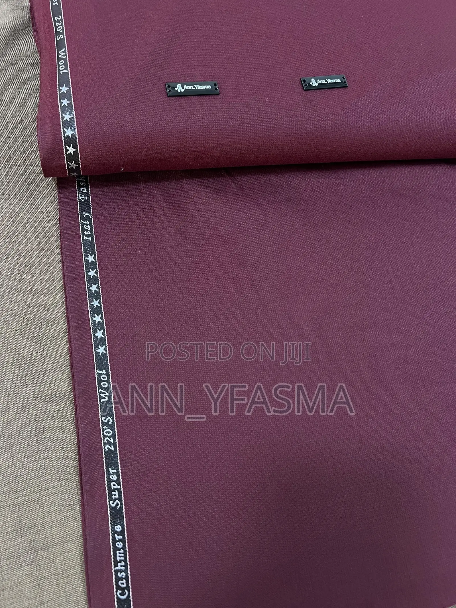 Cashmere Super 220's Wool Suit Fabric