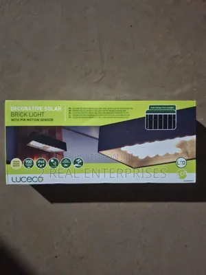 Luceco Decorative Solar Brick Light With PIR Motion Sensor LEXSBR0030