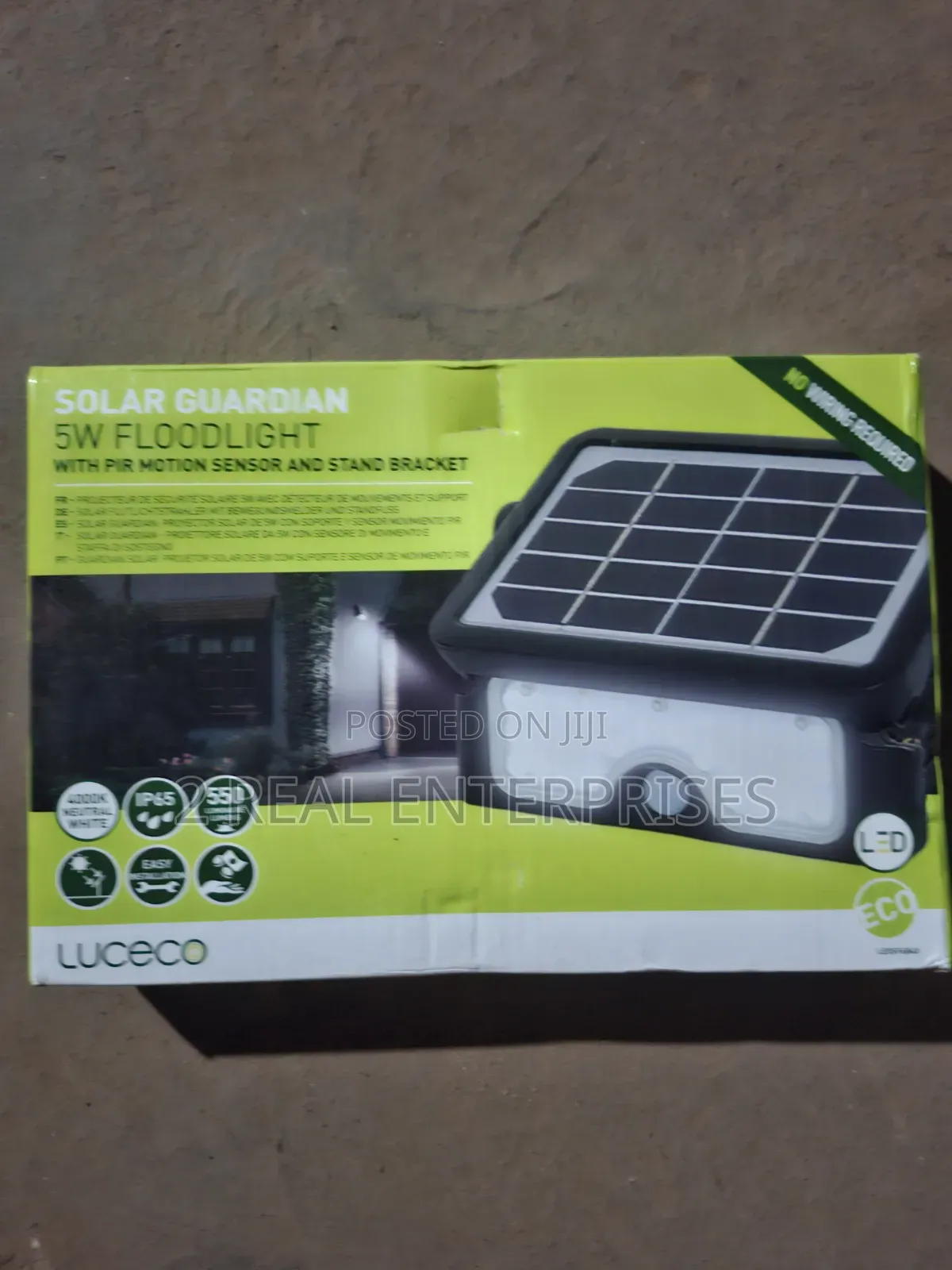 Luceco Solar Guardian 5W Floodlight PIR Motion Sensor Stand Bracket