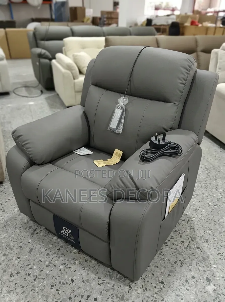 Single Electric Massaging and Heating Recliner Chair