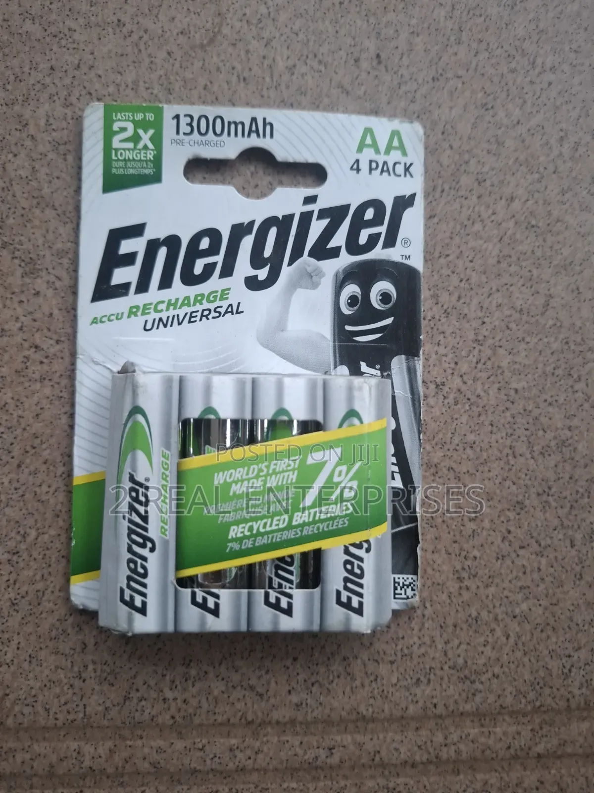 4-Pack of Energizer Accu Recharge Universal AA Batteries