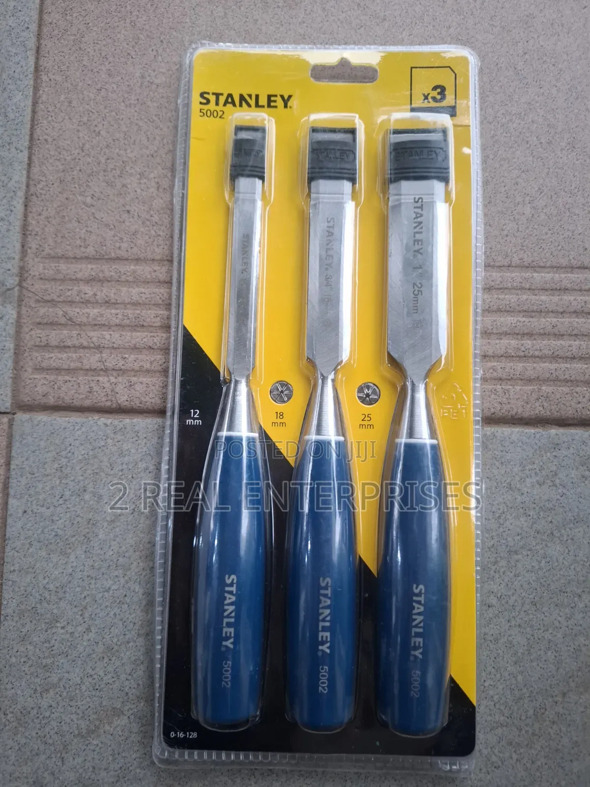 Stanley 5002 Wood Chisel 3-Piece Set (Part No. 0-16-128)