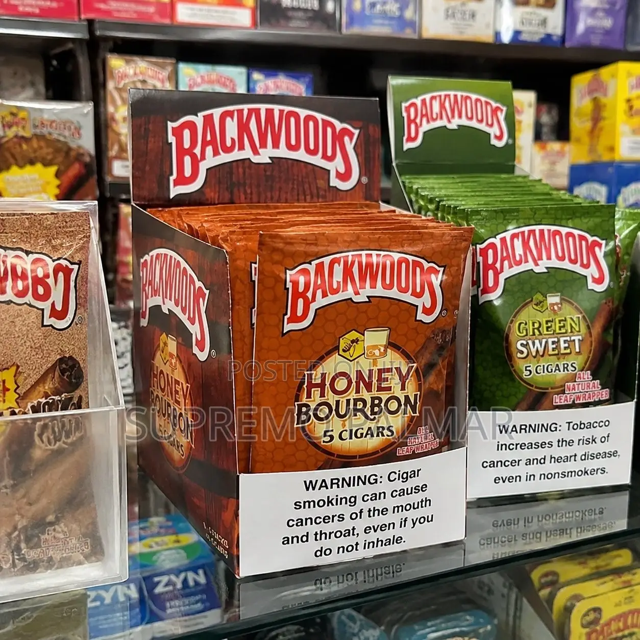 Backwoods Honey Bourbon Cigars | 5-Count Natural Leaf Pouch