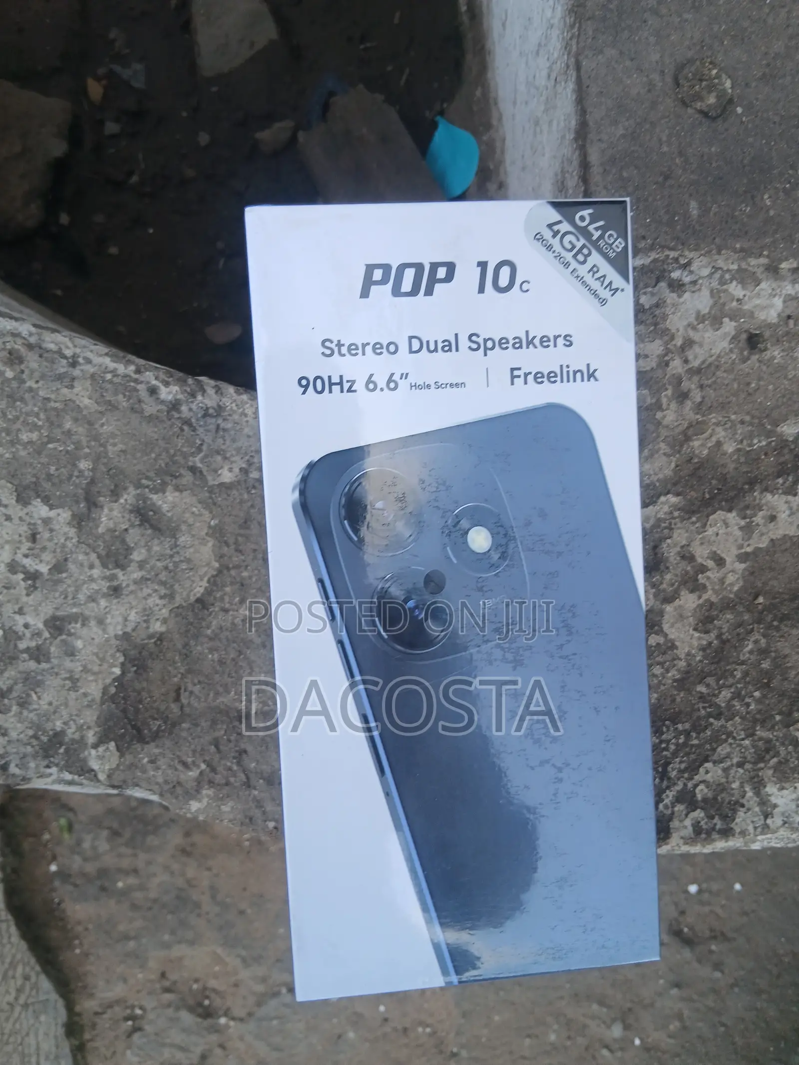 New Tecno Pop 10C 64 GB Black
