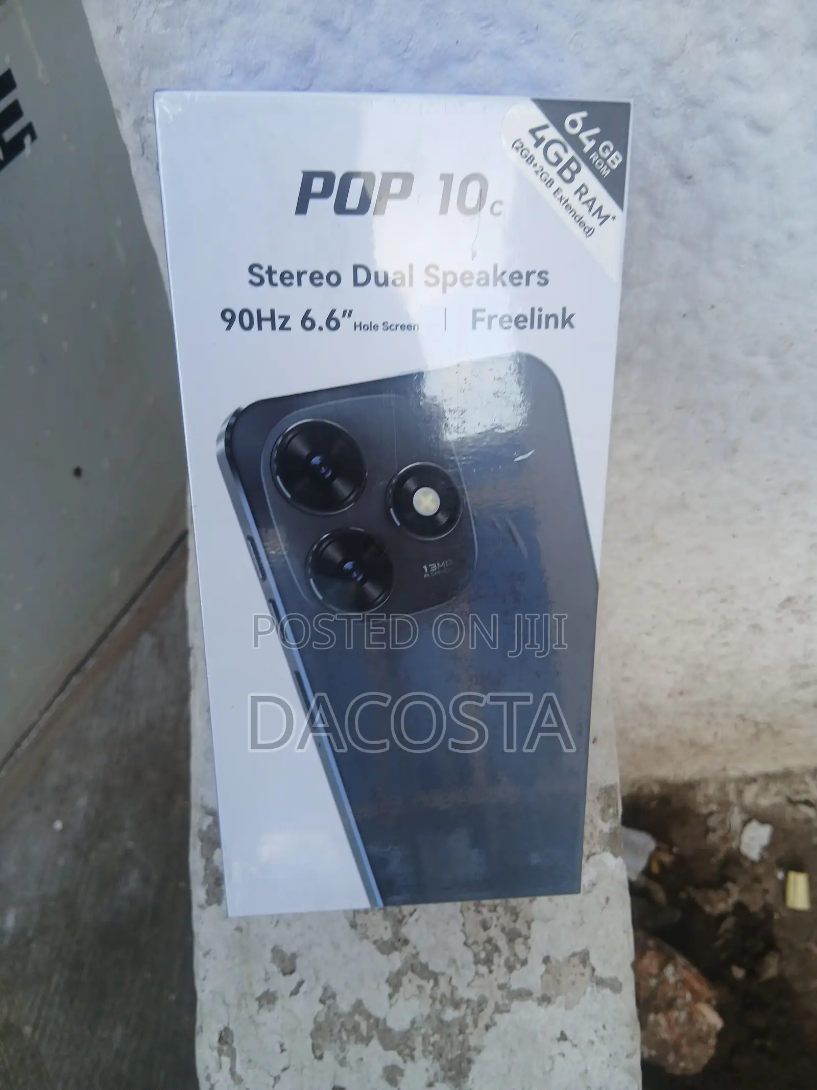 New Tecno Pop 10C 64 GB Black