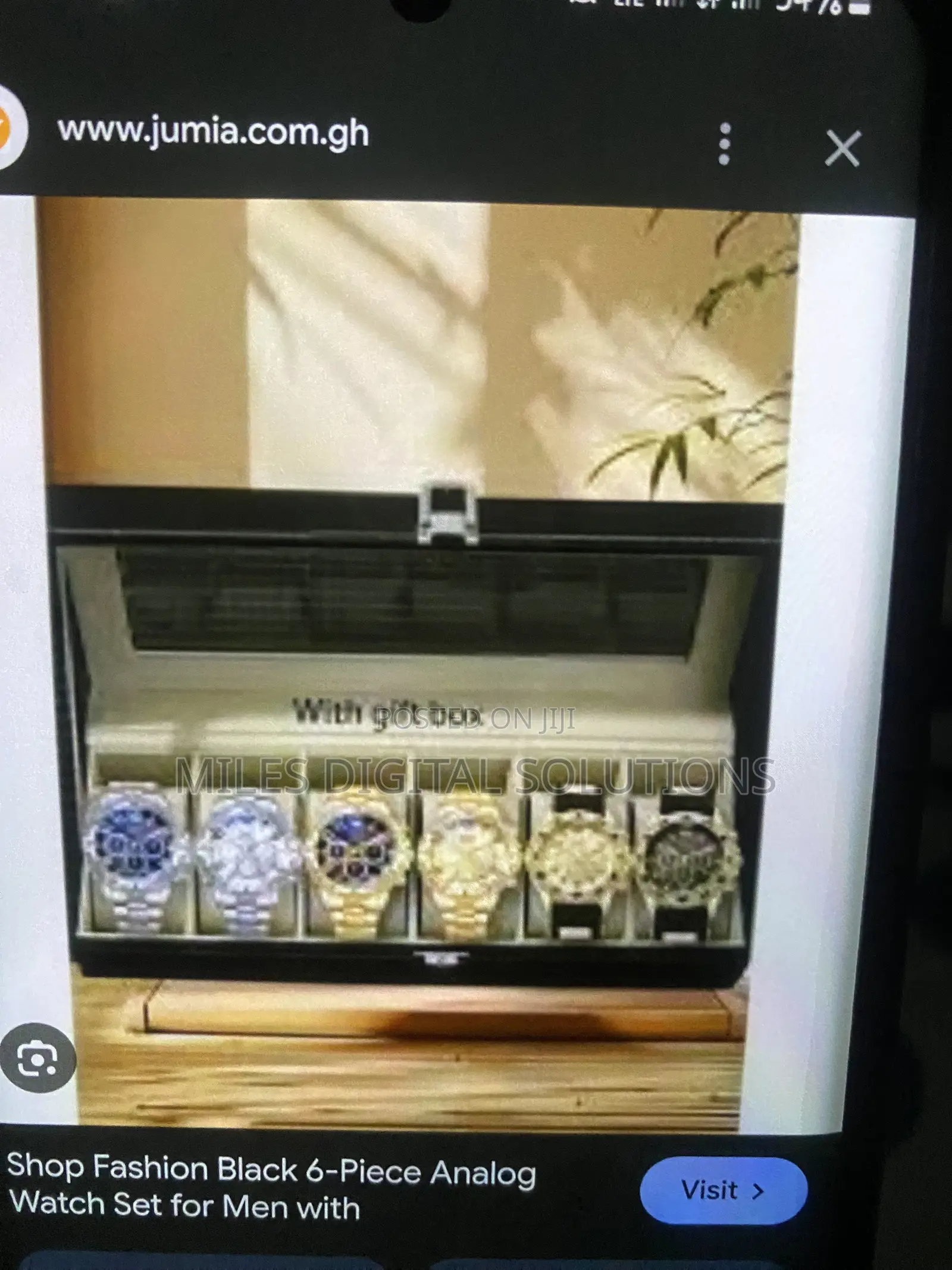 Luxury Men’s Wristwatch Set – 6 Pieces