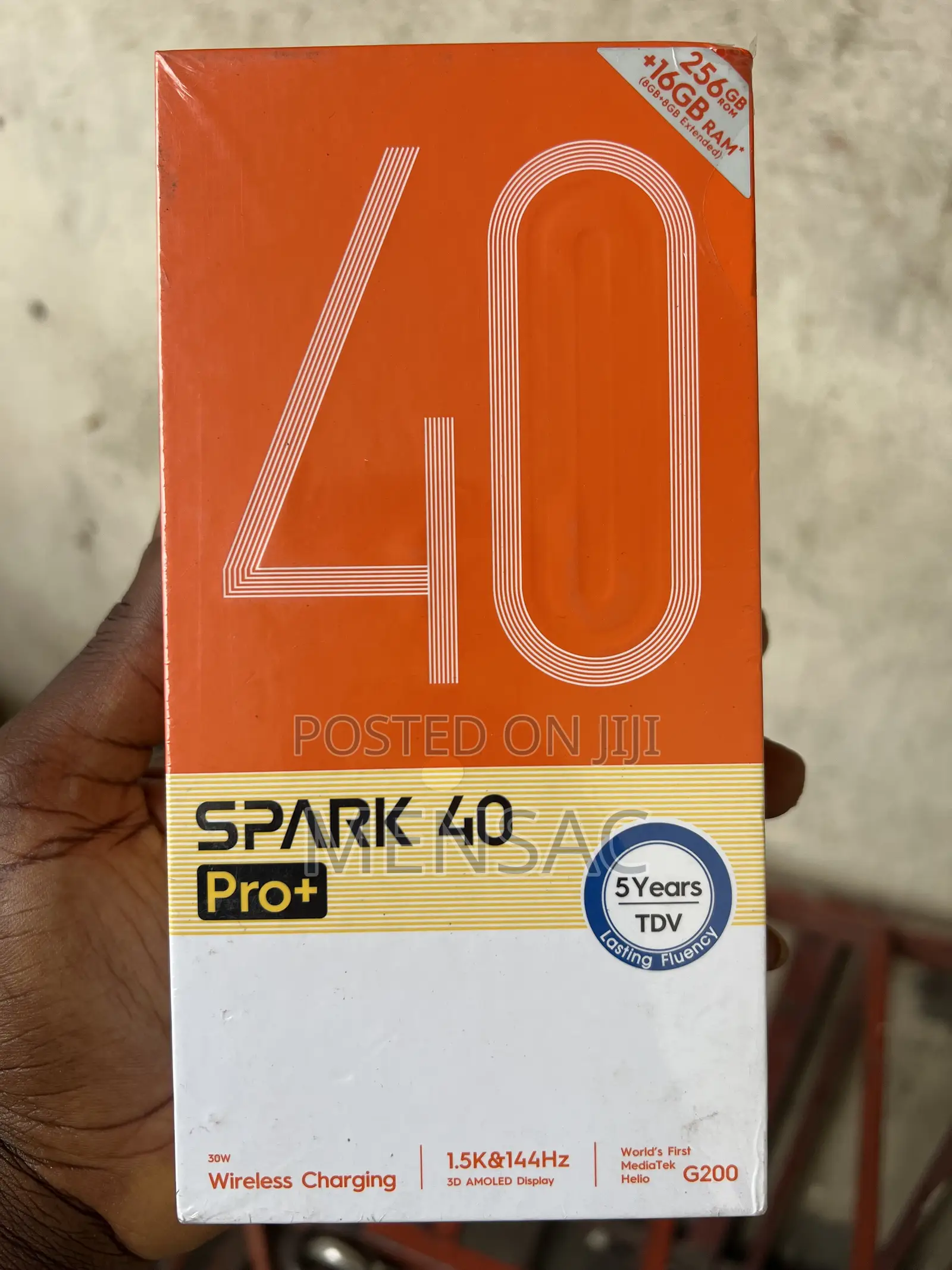 New Tecno Spark 40 Pro+ 256 GB Black