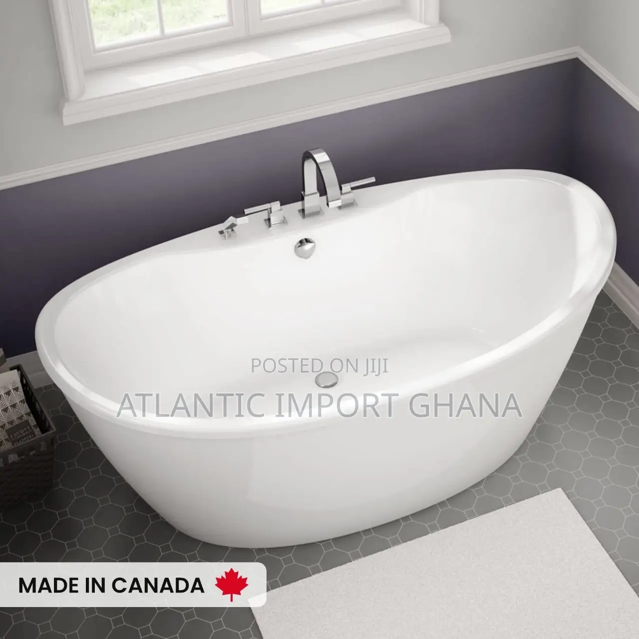 MAAX Delsia 66” Luxury Freestanding Bathtub | White