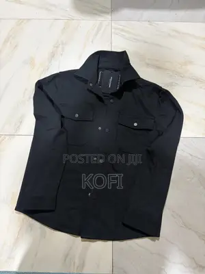 Classic Black Denim Shirt