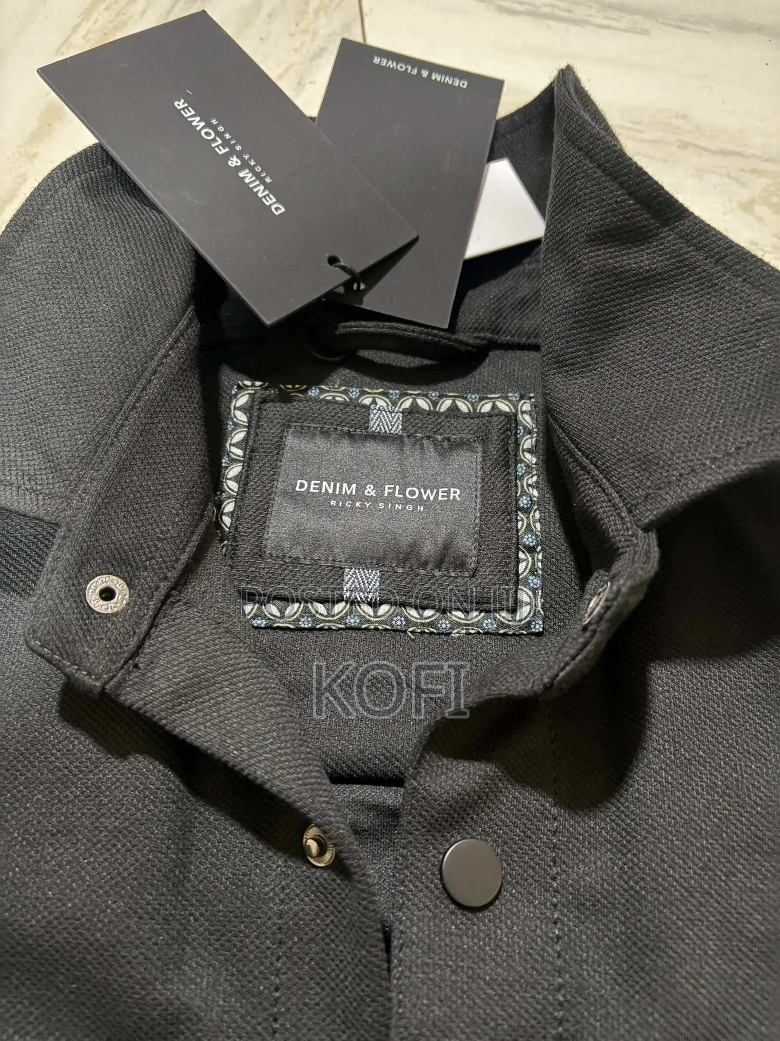 Classic Black Denim Shirt