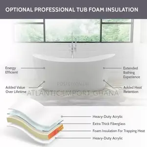 Randolph Morris Julia Luxury Freestanding Acrylic Bathtub | White