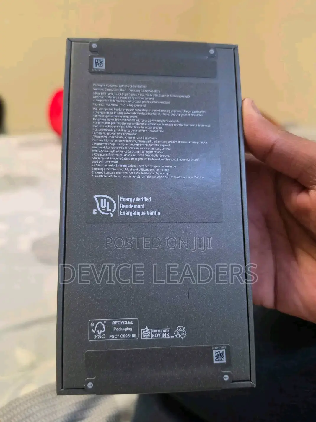 New Samsung Galaxy S26 Ultra 5G 1 TB Black