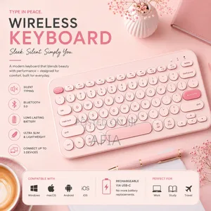 7lnch Wireless Bluetooth Keyboard for Phone and Tablet