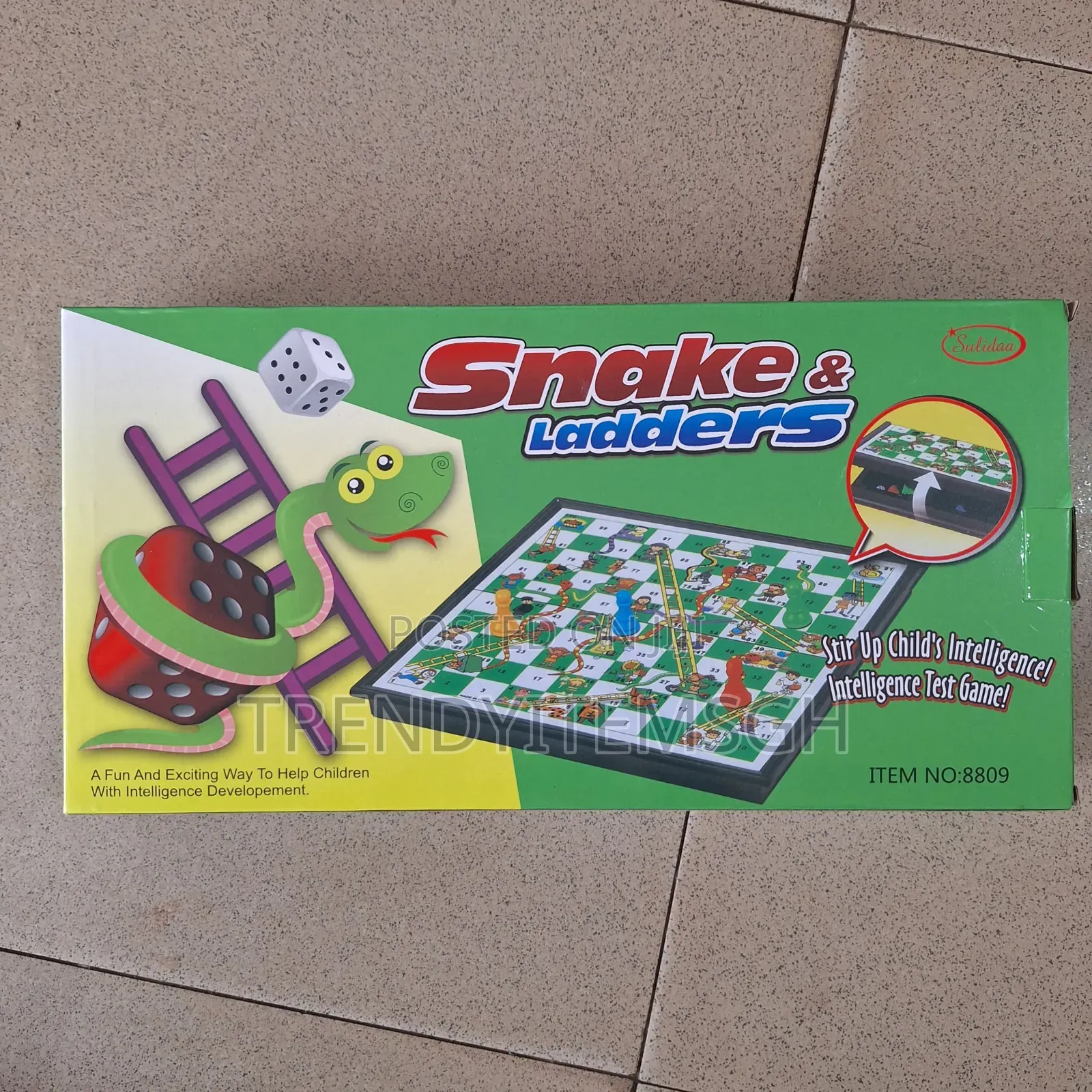 Snake Ladders Educational Board Game