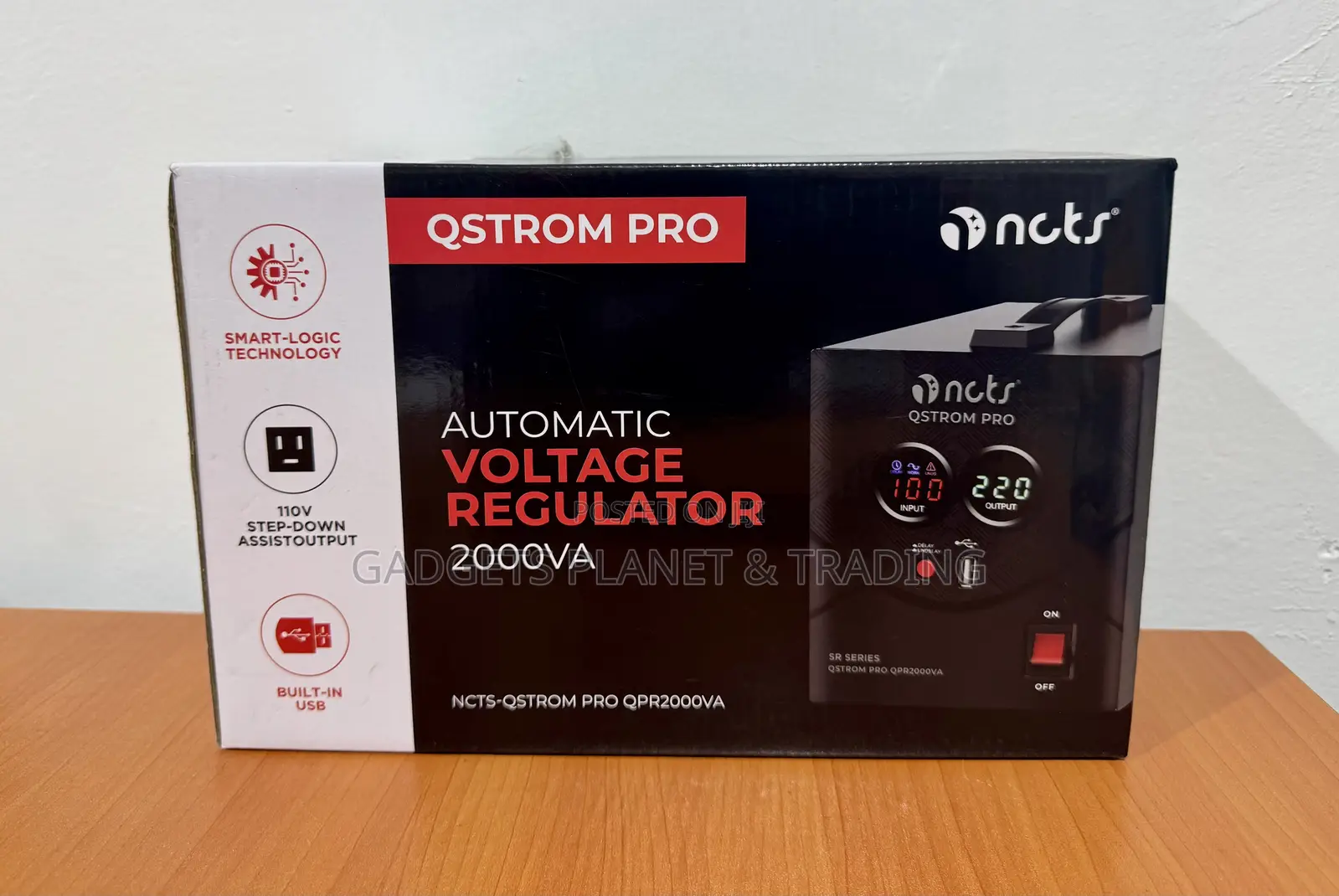 NCTS QSTROM Pro 2000VA Stabilizer / AVR With 110V and 220V Output
